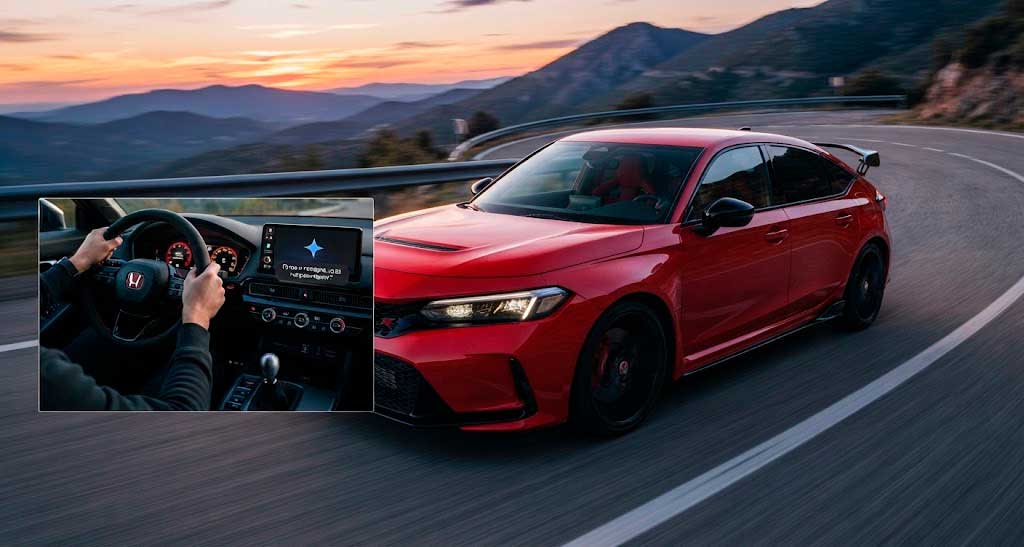 Honda Civic Type R 2027 с Google Gemini: ИИ и механика